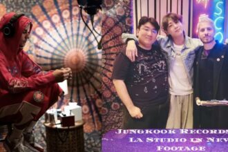 Jungkook Records in La Studio in New Footage