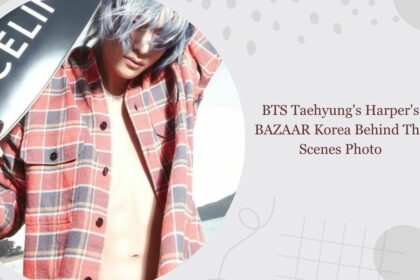 BTS Taehyung's Harper's BAZAAR Korea Behind The Scenes Photo