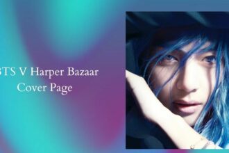 BTS V Harper Bazaar Cover Page