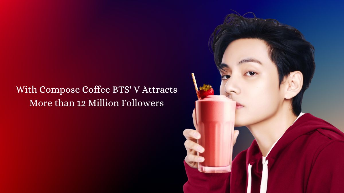 With Compose Coffee BTS' V Attracts More than 12 Million Followers