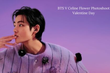 BTS V Celine Flower Photoshoot Valentine Day