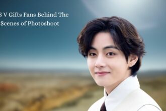 BTS V Gifts Fans Behind The Scenes of Photoshoot