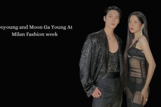 Doyoung and Moon Ga Young At Milan Fashion week