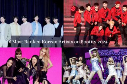 Most Ranked Korean Artists on Spotify 2024