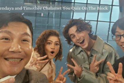 Zendaya and Timothée Chalamet You Quiz On The Block