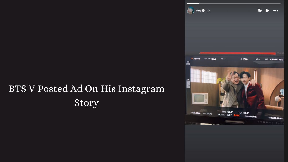 BTS V Posted Ad On His Instagram Story