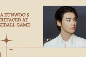 Cha Eunwoo's Barefaced At Baseball Game