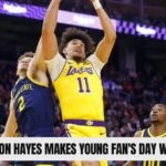 Lakers' Jaxson Hayes Makes Young Fan's Day with Cash Gift