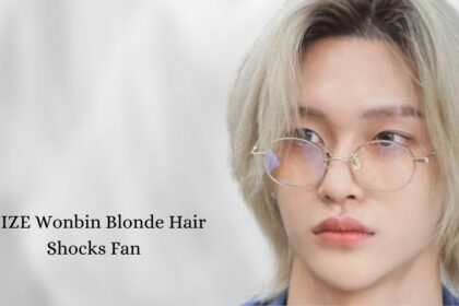 RIIZE Wonbin Blonde Hair Shocks Fan