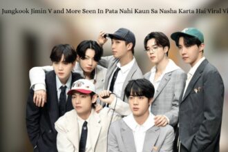 BTS Jungkook Jimin V and More Seen In Pata Nahi Kaun Sa Nasha Karta Hai Viral Video