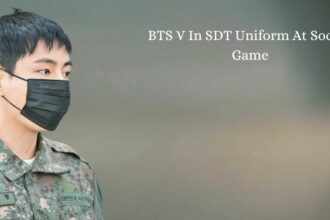 BTS V In SDT Uniform At Soccer Game