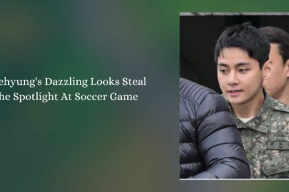 Taehyung's Dazzling Looks Steal the Spotlight At Soccer Game