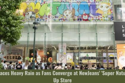 Tokyo Braces Heavy Rain as Fans Converge at NewJeans' 'Super Natural' Pop-Up Store